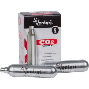 6 x Air Venturi CO2 Cartridges (6 Count, Silver)
