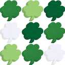 Tellingyou 600 Pcs St. Patrick's Day Shamrock Cutouts Paper 2 Inch Green Clover Shape Cut Outs Irish Paper Die Cuts for Bulletin Board Decorations School Classroom Party Craft