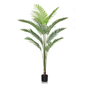 AfanD Artificial Palm Tree 4ft Tall for Home Decor, 6ft Tall, Living Room, Dining Room, Bedroom, Office, Hotel, Restaurant, Bar, Wedding, Party