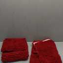 Muddy Mat 4-Piece Red Medium 30"X19" AS-SEEN-ON-TV Highly Absorbent Microfiber Door Mat, Bath Mat and Pet Rug, Non Slip Thick Washable, Soft Chenille for Kitchen Bathroom Bedroom Indoor and Outdoor