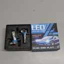 H11 Fog Light Bulbs or DRL, 700% Brighter Fanless H11 H8 H16 Fog Lamp Replacement, 6000K Cool Wihte, Real 1:1 Mini Size Design, Plug and Play, Pack of 2