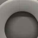 Mayfair Cameron Silver Toilet Seat, Non Slip Heavy Duty Wood, Easy Clean, Made in USA, Round