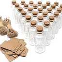 Goiio 160 Pack 20 ML Glass Bottles with Cork Stoppers Mini Small Glass Bottles, for Wedding Favors, Crafts Home Decorations