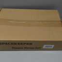 SPACEKEEPER Storage Rolling Cart, 3 Tier Laundry Room Organization Utility Cart Bathroom Organizer Mobile Shelving Unit Shelves Multi-Functional Trolley, White