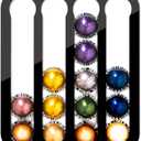 Demi's Home Adhesive Coffee Pod Holder for Nespresso Vertuo Capsules (Measure Before Purchase) - Suitable to be Mounted Inside/Under the Cabinet or on the Wall (Black)