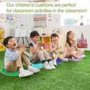 8 PCS Kids Carpet Circle Seats 16 Inch Classroom Circular Rugs Soft Non-Slip Round Floor Cushions for Kids Playroom Rug Daycare Floor Mats Sitting, 13.4 square feet