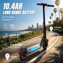 Phantomgogo Electric Scooter for Adults, Folding Commuter E Scooter
395W Electric Scooter with 15 MPH Speed, 15-Mile Range, App Control, LED Display, Dual Braking System and Solid Tires
