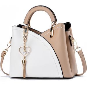 Xiaoyu Small Purses and Handbags for Women Fashion Crossbody Bag Lightweight Shoulder Bag Top Handle Satchel Purse (Khaki)