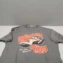 Funny Free Mustache Rides T-Shirt Size L-XL Gray