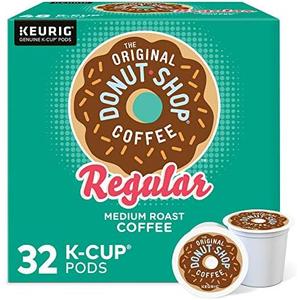 The Original Donut Shop Regular, Single-Serve Keurig K-Cup Pods, Medium Roast Coffee Pods, 32 Count