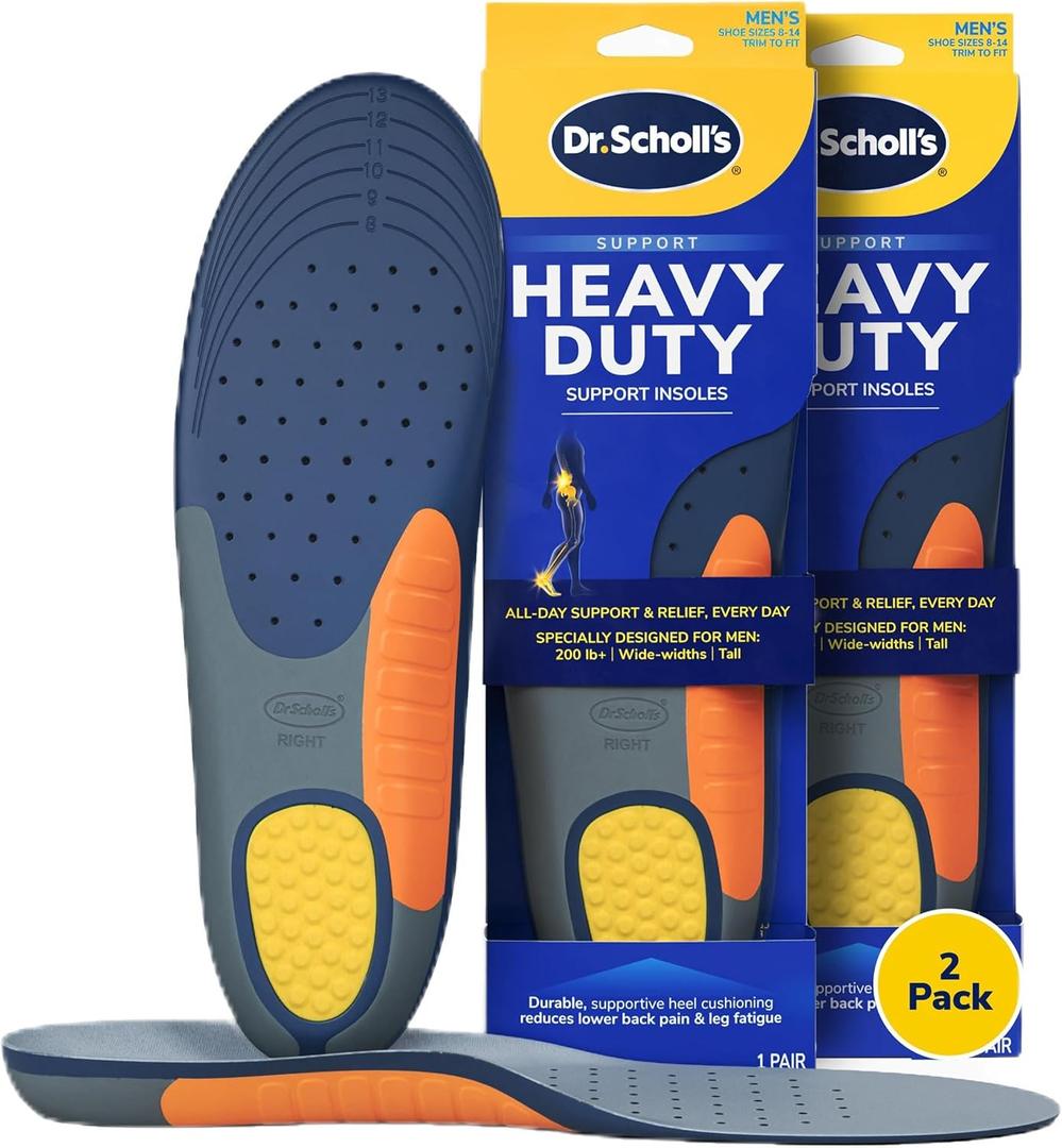 Dr. Scholl's Heavy Duty Support Insole Orthotics, Big & Tall, Shoe Inserts