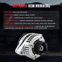 AND0339 11150 11151 31100-RDJ-A01 Alternator Compatible with for Acura MDX RL TL for Honda Odyssey Pilot Ridgeline 3.2 3.5L 3.7L, 11099 Auto Part Alternator 130AMP 12V