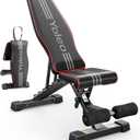 YOLEO Adjustable Weight Bench, ASTM-Certified 827LBS