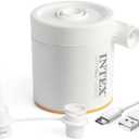 INTEX 66616E QuickFill USB Air Pump: Inflatates and Deflates Pool Floats and Airbeds - Includes 2 Interrconnecting Nozzles - Lightweight and Portable - 150 L/Min Air Flow - Indoor and Outdoor Use