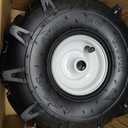 11x4.00-4" Tiller Tire and Wheel, 3/4" Axle Size, 3-1/8" Centered Hub, Compatible with Craftsman & Troy-Bilt Tiller Replacement, 2 Pack-11x4.00-4