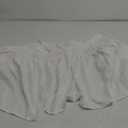 BISELINA White Ruffled Bed Skirt 18-Inch Tailored Drop Cotton Voile Dust Ruffle Soft Cozy Elegant Luxurious Bedding (18" King, White)