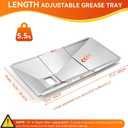 Universal Grease Tray with Catch Pan for Nexgrill 720-0888s 720-0888n, 720-0830h Charbroil, Dynaglo, Kenmore, BHG, Grill Master, Backyard, Expert Gas Grill, Adjustable Drip Pan for Most 3/4/5/6 Burner