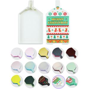forever young Cozy Diamond Art Tray with Lid Bi-Tonal Christmas Diamond Painting Accessories & Storage Tool for 5D Diamond Art Beads, Cozy Winter Knit Christmas