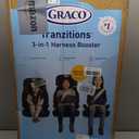 Graco Tranzitions 3-in-1 Harness Booster Car Seat, Forward Facing Car Seat, Highback, to Backless Booster, Proof, Mfd 2026/04/11