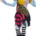 Dolls Kill Nightmare Sally Rag Doll Costume  Halloween Colorblock Outfit by Trickz N' Treatz (Small, Black)