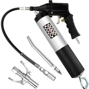 STEINBRCKE Pneumatic Grease Gun with Nozzle, Air Operated Grease Gun Air Grease Gun, Fully Automatic with 14.5 Oz Continuous Cycle