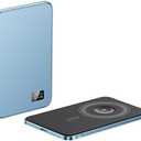 HAXOYER Magnetic Portable Charger, 5,000mAh Wireless Portable Charger with LED Display, Battery Pack, Compatible with iPhone iPhone 16 Pro Max/16 Pro/16, iPhone 15/14/13/12 Series(Blue)