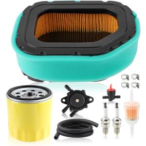 Air Filter Fuel pump Lawn Mower Tune up Kit for Kohler Courage Twin Cylinder 20-27 HP Engine SV710 SV715 SV720 SV730 SV735 SV810 SV820 SV840#32 083 03-S for TORO 74372 Lawn Tractor
