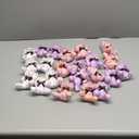 Poen 20 Pack Easter Mini Plush Bears with Cards Set Stuffed Pastel Bunny Plush Easter Baskets Filler Stuffers Classroom Exchange Prize Gift for Egg Hunt Party Favors