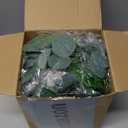 CQURE 36Pcs Eucalyptus Garland,Artificial Eucalyptus Leaves Table Greenery Garland Wreath Vines for Wedding Party Table Fireplace Bedroom Wall Decor