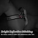 Escape-Proof Dog Harness Medium Size Dog Soft No Pull Padded Lightweight Reflective Adjustable Breathable Mesh Harness with Handle - Step in Medium Sized Vest Harness for Puppy, Gray, M