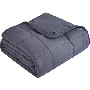 Weighted Blanket for Adults, Heavy Bed Throw Blanket with Cooling Glass Beads for All Season, size 7x7ft