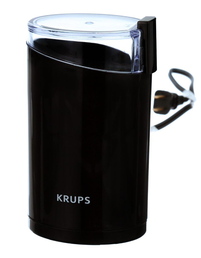 KRUPS Fast Touch Electric Coffee and Spice Grinder With Stainless Steel Blades, Black