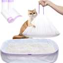 Cat Litter Box Liners Large, 30 Pack Jumbo Drawstring Cat Litter Bags, Extra Thick Litter Pan Liners Heavy Duty 36"x16"