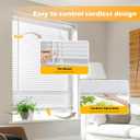 LazBlinds Cordless 1" Vinyl Mini Blinds for Indoor Windows - Light Filtering Horizontal Window Blinds & Shades, 32" W x 64" H, White