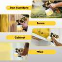 Paint Sprayer Tool 1000W High Power Electric Spray Paint Gun Easy to Clean for Furniture Cabinets House Painting Black