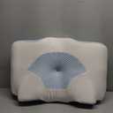 Osteo Cervical Pillow for Neck Pain Relief, Hollow Design Odorless Memory Foam Pillows with Cooling Case, Adjustable Orthopedic Bed Pillow for Sleeping, Support for Side Back Sleepers (Queen(25.5*16.5*5.2/4.1 inches), Blue)