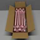 Lamitocs 10 Pack Skirt Hangers, Pants Hangers with Clips, 360 ° Swivel Hooks Space Saving Hangers for Pants, Skirts, Clothes, Jeans, Pink