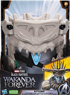 Marvel Studios'  Black Panther: Wakanda Forever Attuma Shark Armor Mask Role Play Toy with Hammerhead Expansion Feature