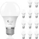 evelor A19 LED Light Bulbs,60 Watt Equivalent Daylight 5000K with E26 Base,Efficient 9W,800 Lumens Non-Dimmable LED Bulbs,15000 Hours, Ideal for Bedroom Living Room, 12-Packs