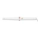 T3 SinglePass Curl Professional Curling Iron Custom Blend Ceramic Long Barrel Curling and Wave Iron with Adjustable Heat Settings for Shiny Smooth Curls and Waves (2 Piece Set, White/Rose Gold)