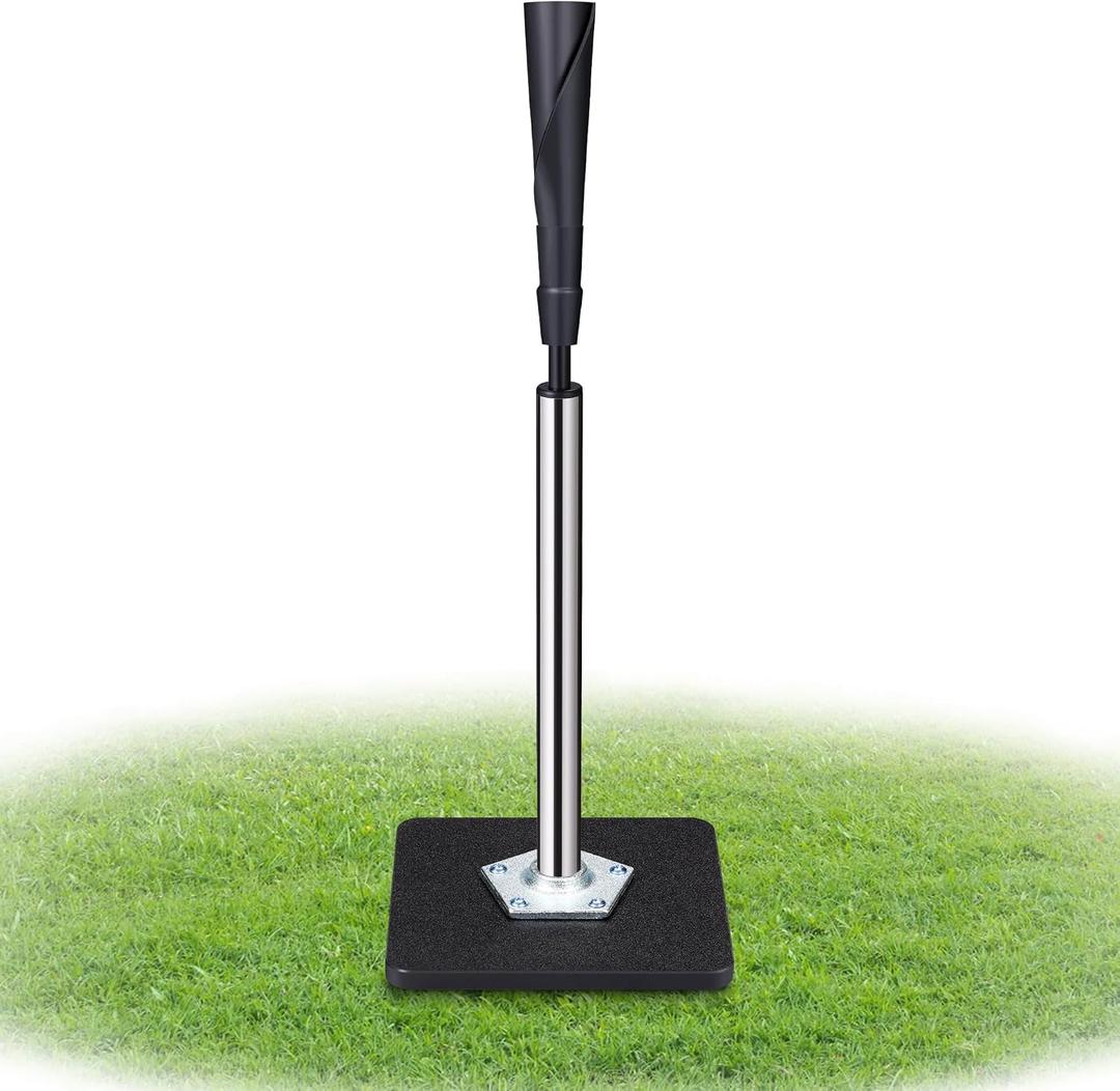 Batting Tee, Baseball Tee (25-37 Inch Height Adjustment), Baseball Tees for Hitting, Softball Tee
