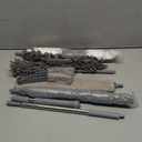 9PCS Dusters for Cleaning, Extendable Microfiber Duster with Extension Pole Up to 100'', Bendable Washable and Reusable Dusters Kit for Ceiling Fans, High Ceilings, Blinds, Furniture and Cars (Gray)