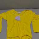 MANGOPOP Women's Long Sleeve Short Sleeve Bodysuit Sexy V Neck Body Suits Fitted Fall Going Out Tops L