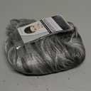 BECUS Gray Pixie Cut Wig  Short Wigs for Women Synthetic, Natural Looking Layered Grey Wig, Easy Wear Pixie Cut Wig for White Women Halloween & Cosplay Daily Use