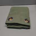 MIULEE 2 Panels Sage Green Semi Sheer Window Curtains Spring Elegant Grommet Top Window Voile Drapes/Treatment Linen Textured Light Green Panels for Bedroom Living Room (54X84 Inches)