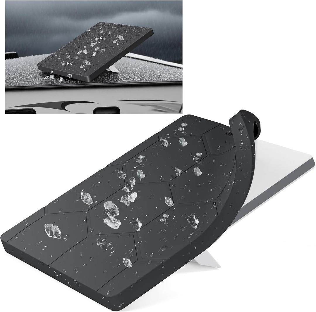 Starlink Mini Protective Cover Case, Hailproof Liquid Silicone Protective Case for Starlink Mini Dish, Starlink Minis Accessories Waterproof Shockproof Portable for Outdoor Camping, Black