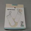 Kids Water Bottle, 2-Pack 16oz Water Bottles with Stickers and Straw, Stainless Steel Vacuum Insulated cup, Kids Water Bottle for School, Gifts for Boys and Girls(Purple/Green)