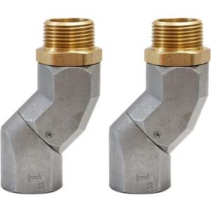2PCS 1" Fuel Transfer Hose Swivel 360 Rotating Connector for Fuel Nozzle Multi Plane Fuel Plane Swivel