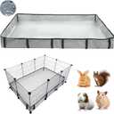 DZWLKJ Guinea Pig Cage Liner Tarp Bottom Waterproof and Washable Base Also for Rabbits, Bunny, Chinchesillas, Hedgehog, Ferrets and Other Small Animals(24x36 inches)