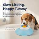 Dog Lick Slow Feeder Bowl - Licking Sphere - Interactive Cat Enrichment Toy for Yogurt Peanut Butter Treats - Rolling Ball Puzzle Feeder for Mental Stimulation - Boredom Buster for Small Pets
